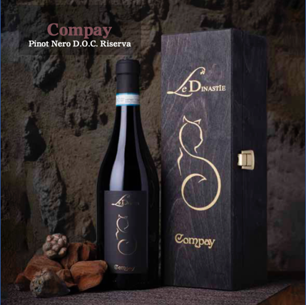 Compay - Rosso - Pinot nero riserva Compay, Pinot nero riserva, suadente e malizioso come il gatto che lo rappresenta; la punta di diamante della nostra gamma