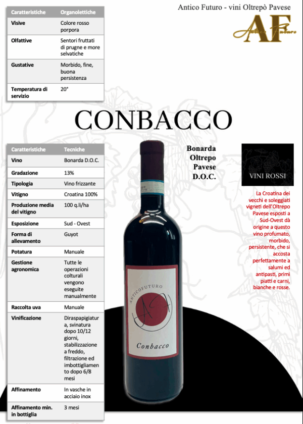 Conbacco Bonarda Oltrepo Pavese D.O.C. - immagine 4